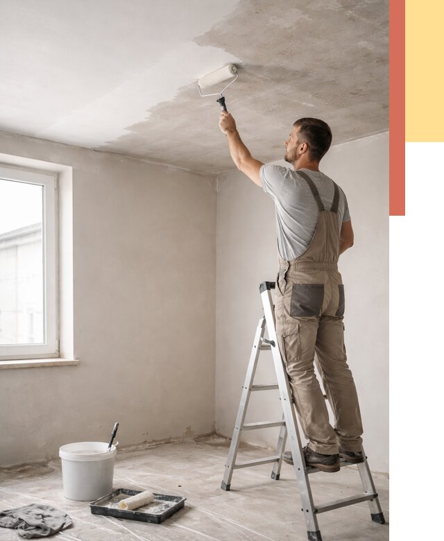 Грунтовка потолка в Усть-Джегуте от 2531 руб. — быстро и недорого | ОТДЕЛОЧНИК-Стд