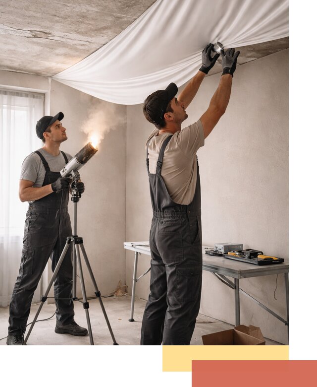 Установка натяжного потолка под ключ в Усть-Джегуте