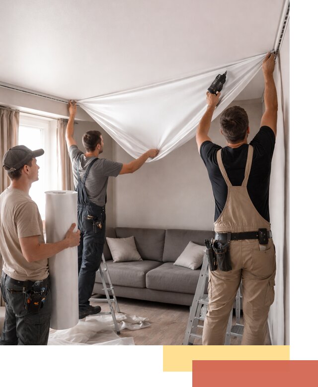 Монтаж сатинового натяжного потолка в Усть-Джегуте качественно и быстро