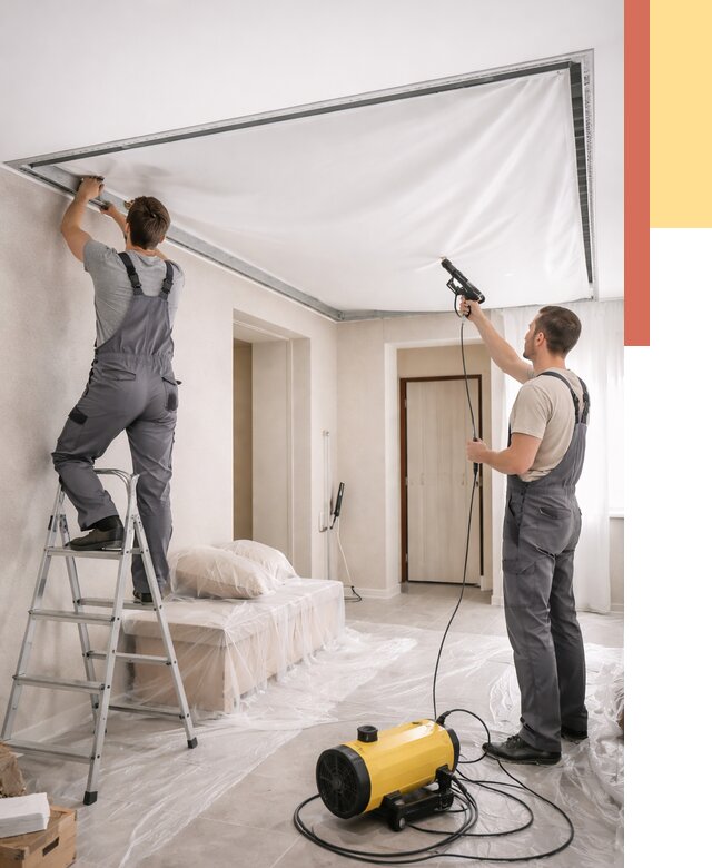 Монтаж натяжного потолка в прихожей в Усть-Джегуте от 2683 руб. под ключ | ОТДЕЛОЧНИК-Стд