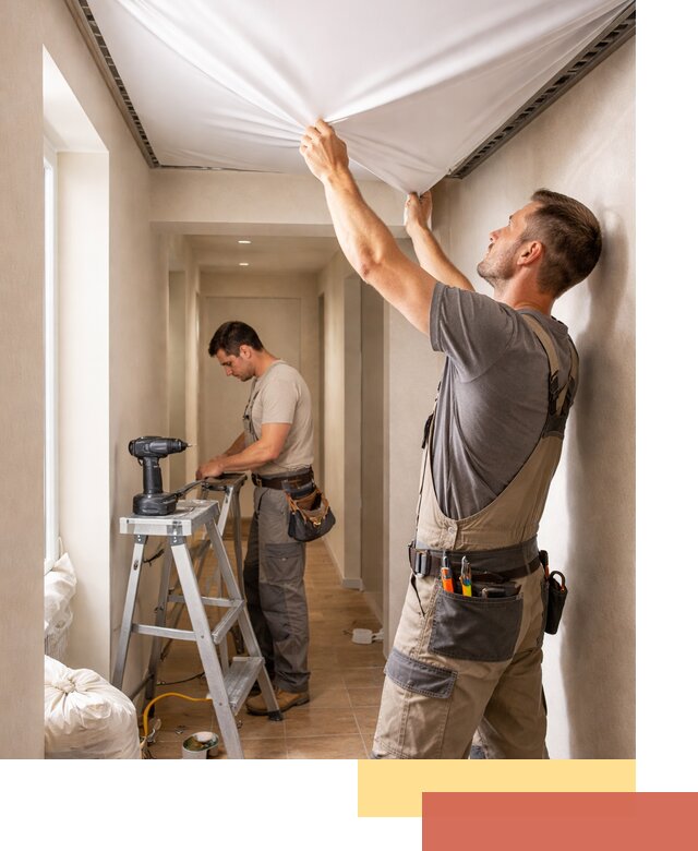 Монтаж натяжного потолка в прихожей в Усть-Джегуте