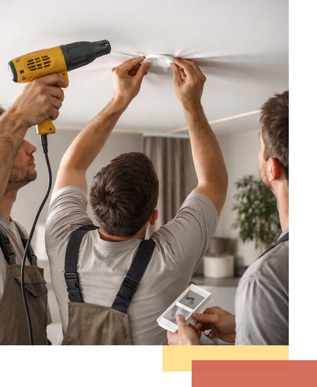 Ремонт прокола полотна натяжного потолка в Усть-Джегуте