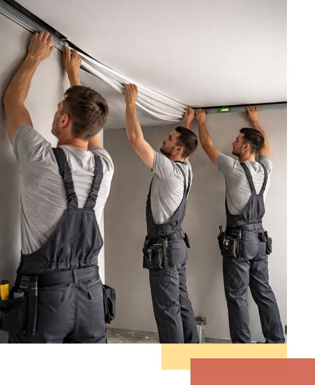 Теневые натяжные потолки в Усть-Джегуте: монтаж и отделка быстро и качественно