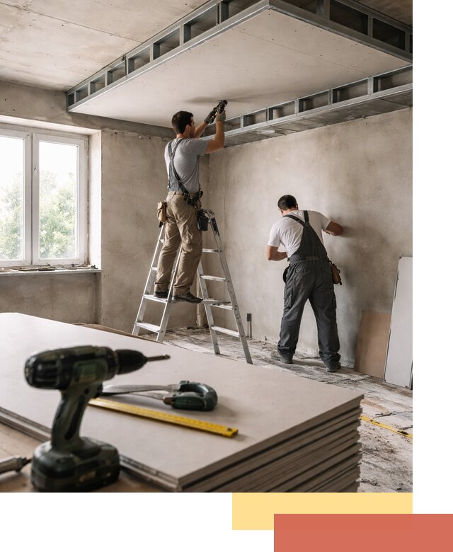 Двухуровневый потолок из гипсокартона в Усть-Джегуте