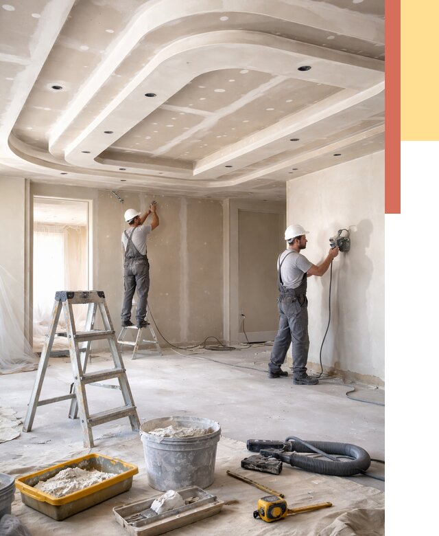 Многоуровневый потолок из гипсокартона в Усть-Джегуте от 759 руб. под ключ | ОТДЕЛОЧНИК-Стд