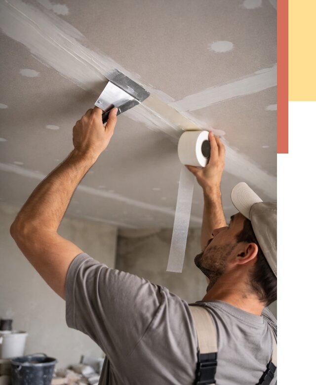 Обработка швов потолка ГКЛ в Усть-Джегуте от 7592 руб. под ключ | ОТДЕЛОЧНИК-Стд