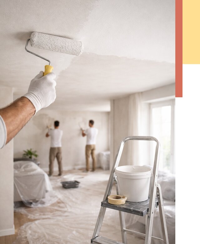 Покраска потолка акриловой краской в Усть-Джегуте от 2531 руб. | ОТДЕЛОЧНИК-Стд