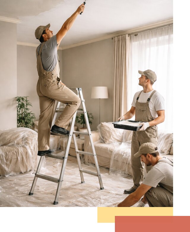 Покраска потолков акриловой краской в Усть-Джегуте качественно и быстро