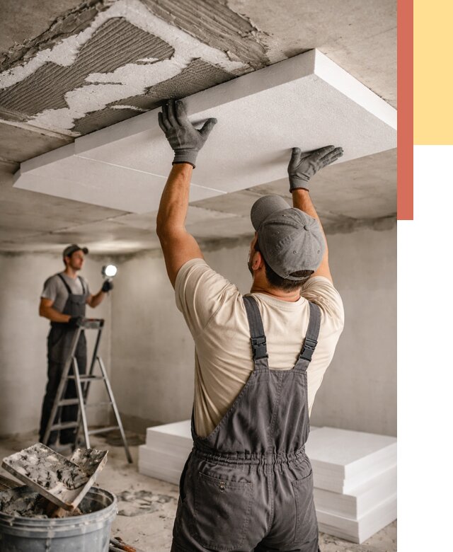 Утепление потолка пенопластом в Усть-Джегуте от 4555 руб/м2 — недорого и быстро | ОТДЕЛОЧНИК-Стд