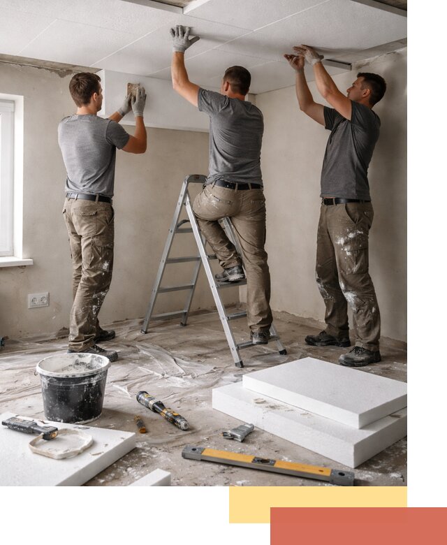 Утепление потолка пенопластом в Усть-Джегуте быстро и качественно